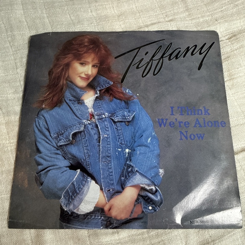 Tiffany I Think We're Alone Now 45 RPM Vinyl Single MCA-53167 1987 Pop